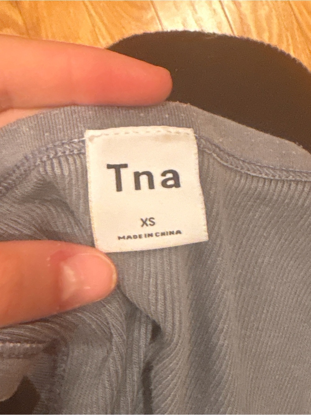 TNA Ribbed Cropped Tank Top - Gray - Picture 2 of 4
